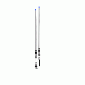 MOBILE ONE 477MHz UHF CO-LINEAR WHITE FIBREGLASS ANTENNA - WITH COMBINATION BASE - CL474COMBI