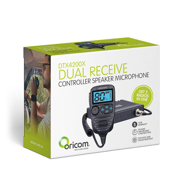 ORICOM DTX4200X PREMIUM DUAL RECIEVER CONTROLLER SPEAKER MIC UHF CB RADIO - Image 14