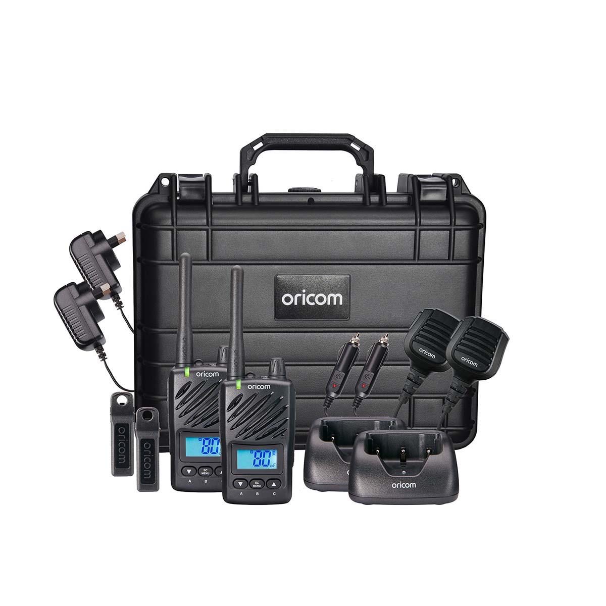 ORICOM ULTRATP550 5 WATT WATERPROOF HANDHELD UHF CB RADIO TRADE PACK