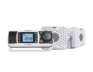 GME GR300BTWEP2 BLUETOOTH AM/FM MARINE STEREO - ENTERTAINMENT PACK
