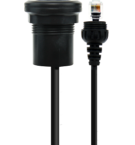 GME LE119 IP67 MICROPHONE EXTENSION LEAD (2M) WITH PANEL MOUNT – SUIT XRS-390C