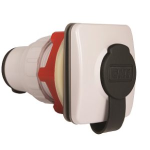 GME MK013W 8 PIN FLUSH MOUNT MICROPHONE SOCKET - WHITE