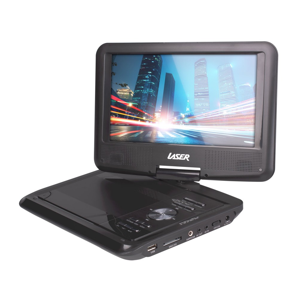 LASER PORTABLE DVD PLAYER 9 INCH WITH BONUS PACK Elite Commnications