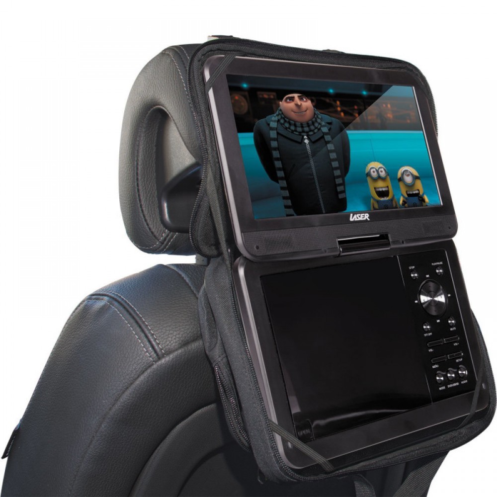 LASER PORTABLE DVD PLAYER 9 INCH WITH BONUS PACK Elite Commnications
