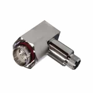 BENELEC 048309L – 4.3-10 DIN PLUG RIGHT ANGLED FOR LL400 COAX