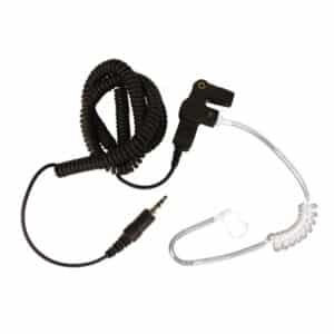 BENELEC 07811 – LISTEN ONLY KIT – COILED ACOUSTIC EAR TUBE W/ 3.5MM MONO PLUC FOR SPEAKER MIC