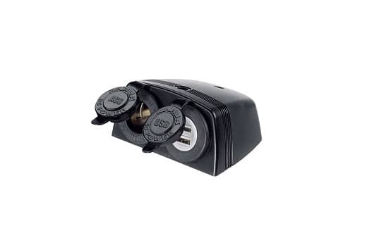 NARVA HEAVY DUTY SURFACE MOUNT ACCESSORY-DUAL USB SOCKETS