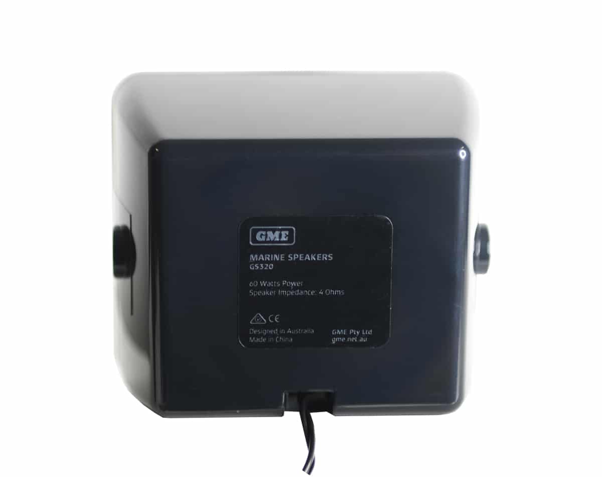 GME GS320 MARINE BOX SPEAKER PAIR 60W BLACK - Image 2