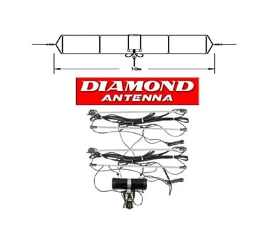 DIAMOND WD330S T2FD 2-28.6MHz Broadband HF Dipole Antenna
