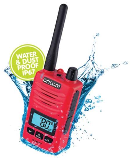 ORICOM DTX600RD - WATERPROOF IP67 5 WATT HANDHELD UHF CB RADIO (RED)
