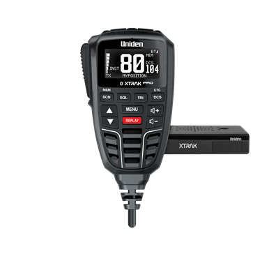 UNIDEN XTRAK80 PRO REMOTE MICROPHONE BLUETOOTH APP UHF RADIO