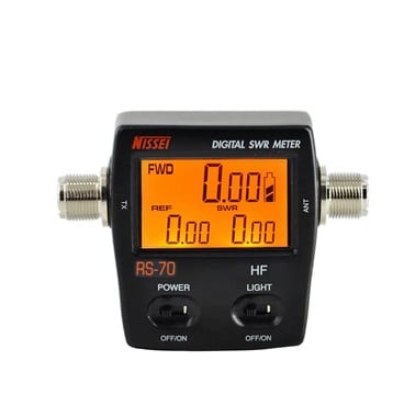 NISSEI RS-70 HF 1.6-60 MHz DIGITAL SWR METER