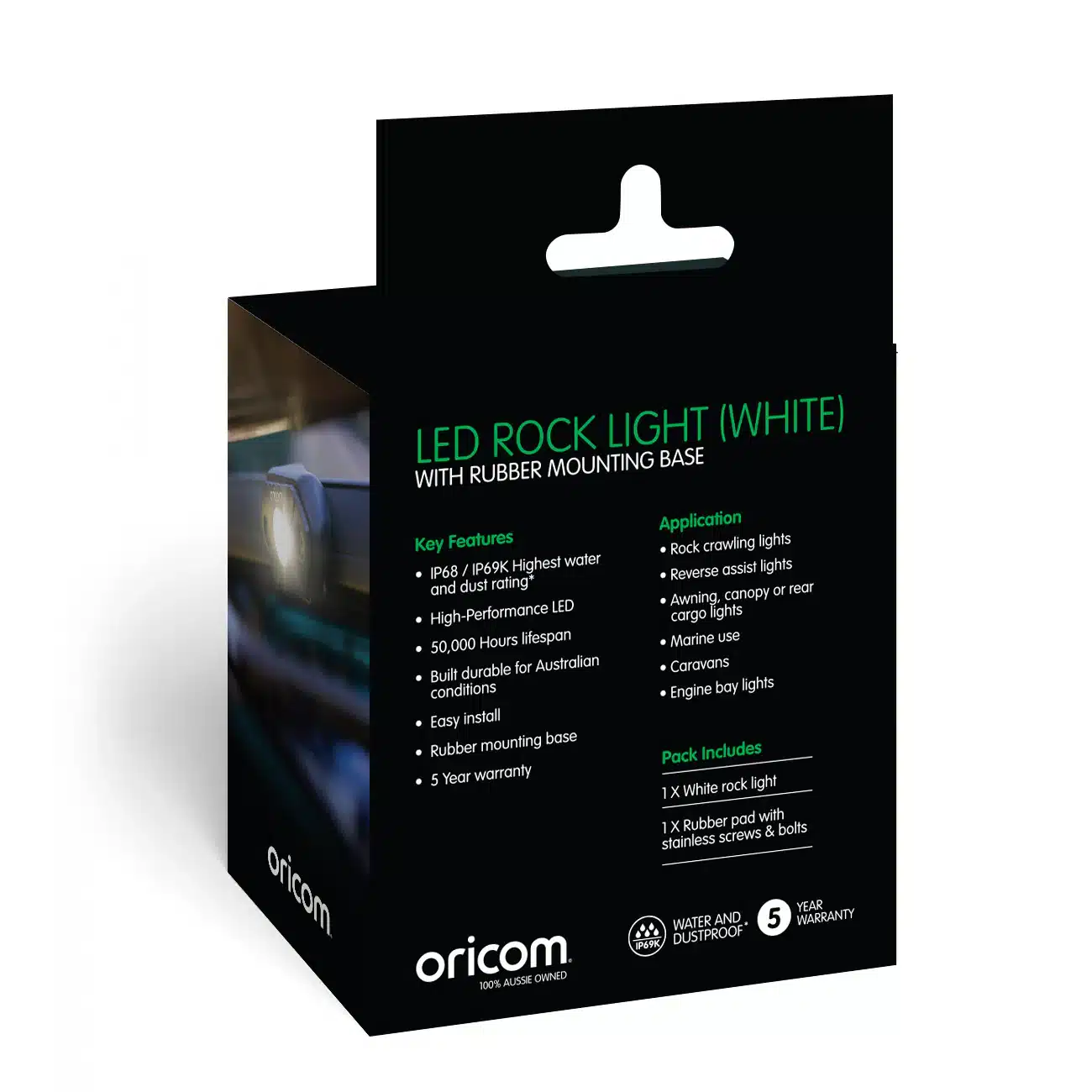 ORICOM RKL1W LED ROCK LIGHT SINGLE PACK (WHITE) - Image 4