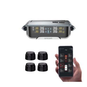 ORICOM TPMS10-4E Tyre Pressure Monitoring System Incl. 4 External Sensors with APP Control Settings